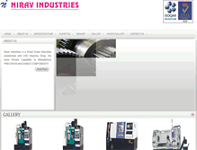 Tablet Screenshot of niravindustries.com